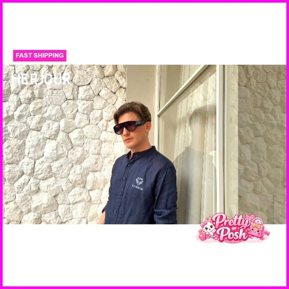 Oversized Retro Aviator Sunglasses with UV Protection